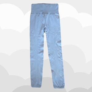 Free People - High-Rise 7/8 Length Good Karma Leggings in Light Blue
